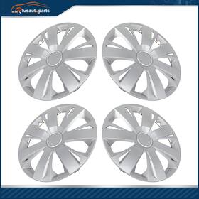 Aplus17553901s Aplusautoparts 4 X 15 Inch Wheel Covers Snap On Full Hub Caps Silver Fit For R15 Tire And Rim