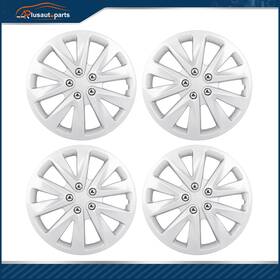 Aplus17740301s Aplusautoparts 4 X 15 Inch Wheel Hub Caps Snap On Full Rim Skin Covers Silver Fit For R15 Tires