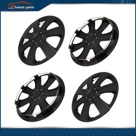 Aplus17873601s Aplusautoparts 4 X 13 Inch Wheel Covers Snap On Full Rim Hub Caps Black Fit For R13 Tire And