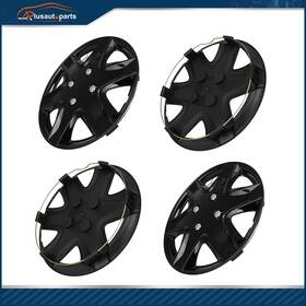Aplus17876301s Aplusautoparts 4 X 14 Inch Wheel Skins Rim Covers Hub Caps Black Fit For R14 Tire And