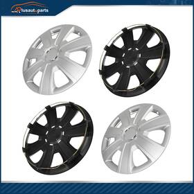 Aplus17877101s Aplusautoparts 4 X 15 Inch Wheel Rim Skin Covers Full Hub Caps Snap On Silver Fit For R15 Tires
