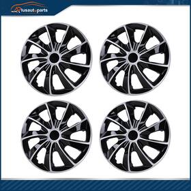 Aplus18341301s Aplusautoparts 4 X 17 Inch Wheel Covers Hub Caps Rim Skins Snap On Black Fit For R17 Tire And