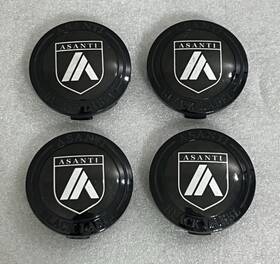 1534s01 Asanti Set Of 4 Wheel Center Caps 3 Inch Wide On Front 2-7/8 Clips