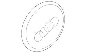 4b0-601-165-j-z17 Audi Genuine Center Cap