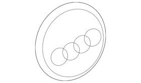 4l0-601-170-7zj Audi Genuine Center Cap