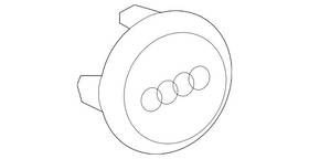 8w0-601-170-a Audi Genuine Wheel Cap