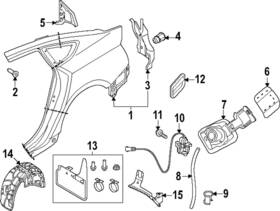 8w6-853-817 Audi Genuine Deflector