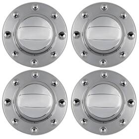 13500065 Auspartshouse 4pcs Dually 1-ton Truck Alcoa Wheel Center Hub Caps For 2011-2018 Dodge Ram 3500