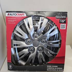 Ac983 Auto Craft Lafayette Silver 10-spoke 15 Inch Wheel Covers Abs Plastic Qty 4