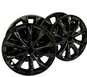 Bd-125-bl Autobeeden 4 Fit Honda Crv 2023-2025 Black 18 Inch Wheel Skins Snap On Rim Covers Hub Caps