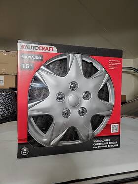 Ac982 Autocraft Ac225 Plastic Wheel Covers 16 Inch Richmond 4 Pack Push-on - Free Ship