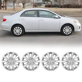 5109z-c-16 Autofree 4-pack 16 Inch Chrome Hubcaps Wheel Rims Cover For 2009-2025 Toyota Corolla Snap On