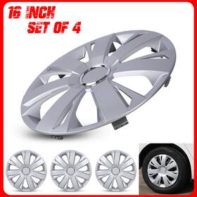 Autofree-offroad 4 R16 16 Inch Set Of Snap On Full Hub Caps Wheel Covers Fit Tire And Steel Rim New