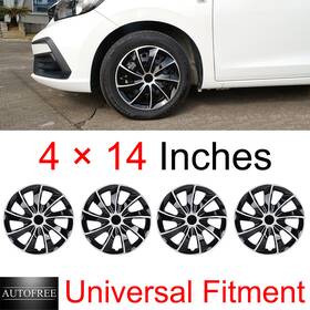 Wj-5084-dp-14 Autofree 4 14 Inches Universal Hubcaps Fit For Car Truck Suv Wheel Rim Covers Snapon R14