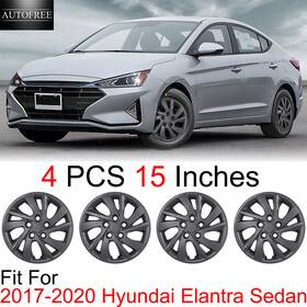 Wj-5096g-bp-15 Autofree 4 Pcs 15 Inches Hubcaps For 2017-2020 Hyundai Elantra Sedan Wheel Rim Covers R15