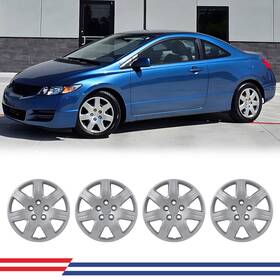 Wj-5104-b-16 Autofree 4 16-inches Hubcaps For 2006-2011 Honda Civic R16 Wheel Rim Covers Bolt On