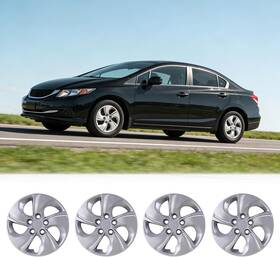 Autofree Wj-5105-b-15-pp 15 Inch Wheel Covers Fits 2013-2015 Honda Civic Sedan Bolt-on Rim Hub Caps 4pcs