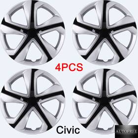 Wj-5106-dp-16 Autofree 16-inches Hubcaps Wheel Rim Covers Snap On Lacquer For 2016-2024 Honda Civic R16