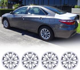 Wj-5114-b-16-pp Autofree 16 Inch Snap On Silver Wheel Cover Hubcaps Fit For 2015-2017 Toyota Camry Set Of 4 Wj-5114-b-16-pp Autofree 16 Inch Snap On Silver Wheel Cover Hubcaps Fit For 2015-2017 Toyota Camry Set Of 4