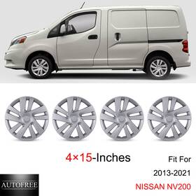 Wj-5133-b-15 Autofree 4 15-inches Hubcaps For 2013-2021 Nissan Nv200 Lacquer Wheel Rim Covers Snap On