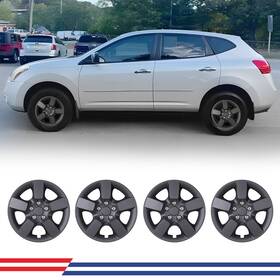 Wj-5136-b-16 Autofree 16 Inch Set Of 4 Hubcaps For 2008-2015 Nissan Rogue Select Wheel Rim Covers Snap On