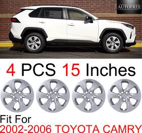 Wj-5144-b-15 Autofree 4 Pcs 15 Inches Hubcaps For 2002-2006 Toyota Camry Wheel Rim Covers Lacquer R15