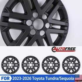 Wj-5161-bp-18 Autofree Matte Black 18 Inch Hubcaps Wheel Covers For 2023-2026 Toyota Tundra/sequoia 4pcs