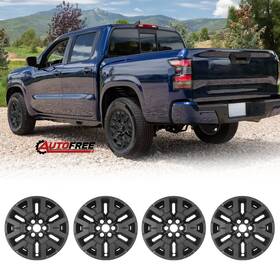 Wj-5173-bp-17 Autofree For 2022-2026 Nissan Frontier Sv&sl 17ftft Hubcaps 4pcs Matte Black 40300-9bu1a