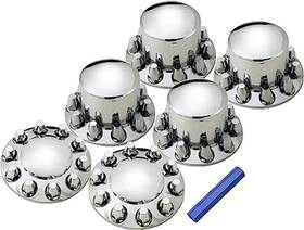 562.fr1010c Automann Chrome Abs Axle Cover Set For Most Vehicles - Front And Rear Model