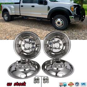 Gwj-0085-ss-17 Autopart 17 Inch 8 Lugs 4 Hand Holes Dually Wheel Simulators For 2005-2024 F350 Stainless New