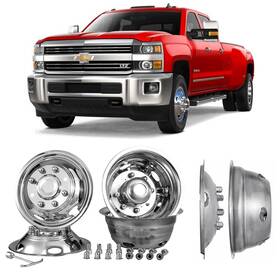 C17c8 Autopart Tech 4pcs 17 Inch Gmc Chevy 3500hd 2011-2025 Dually Wheel Simulators Ss Dual Rim Liners