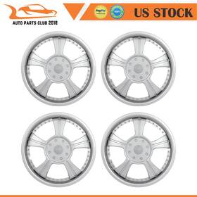 Apc178755001 Autopartsclub 2018 4x 13 Inch Wheel Hub Caps Plastic Rim Covers Silver Cover Kit Fits R13 Tire And
