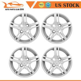 Apc178768001 Autopartsclub 2018 4x 13 Inch Wheel Hub Caps Plastic Rim Covers Silver Cover Kit Fits R13 Tire And