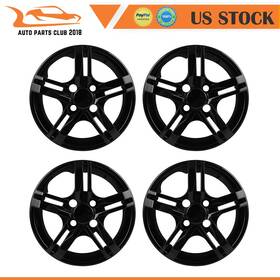 Apc178769001 Autopartsclub 2018 4x 13 Inch Wheel Hub Caps Plastic Rim Covers Black Cover Kit Fits R13 Tire And