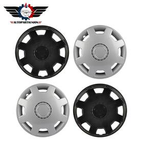 Sunion178765 Autopartsunion 4x 13 Inch Silver Wheel Hub Cap Covers Snap-on Style For R13 Tires And Steel Rims
