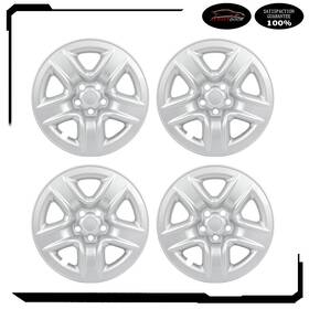 Atd178933 Autoutdoor Set Of 4 17 Inch Wheel Hub Caps Silver For Toyota Rav4 2006-12 Skin Covers Kit