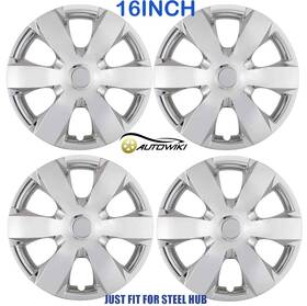5118 Autowiki 4 Pack 16 Inch Hubcaps For 2007-2011 Toyota Camry/camry Hybrid R16 Wheel Rims