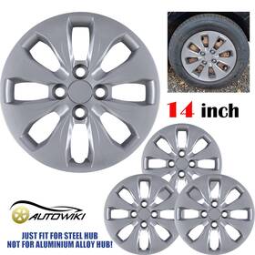 5126 Autowiki 14 Inch Hub Caps For 2012-2017 Hyundai Accent Hatchback/ Sedan Wheel Rim Covers
