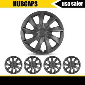 Wj-5084-bp-14 Autowiki 14 Inch Set Of 4 Wheel Hub Caps Cover Replacements R14 Tire And Steel Rim Universal