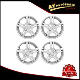 Autopart178768 Ay Autoparts 4 Pcs 13 Inch Universal Wheel Hub Caps Silver Cover Trim Kit