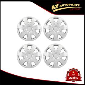 Autopart178771 Ay Autoparts 4 Pcs 15 Inch Universal Wheel Hub Caps Silver Cover Trim Kit
