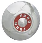 B5a-1130-d Reproduction New Chrome Center Hub Cap Ford