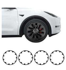 Ca353 Basenor 21 Inch Wheel Rim Protector Abs Guard Hubcap Curb Rash Cover For Tesla Model Y