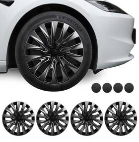 Ca405 Basenor Silver Nova Wheel 18 Inch Hubcaps 2024-2025 Tesla Model 3 Highland Set Of 4