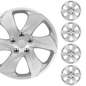 Bdk 826942001192 4-pack Premium Classic Silver Hubcaps 16 Inch Wheel Rim Cover Hub Caps Style