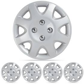 Kt-14cap Bdk 4 Pack Hubcaps For Car Accessories Wheel Covers Snap Clip-on Auto Tire