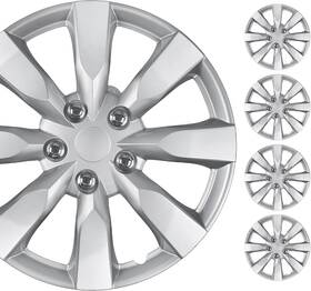 Kt1042-16s Bdk Kt1042-16s/l N Qty 4 Hubcaps Silver 8 Spoke 16 Inch For Toyota Corolla B