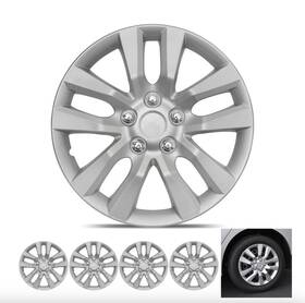Kt1049 Bdk Hubcap Wheel Covers Nissan Altima Style 16 Inch Silver Oem 4 Piece