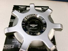 3w0601161dd Bentley 03-12 Continental Gt Gtc Wheel Center Hub Cap Cover Silver Oem