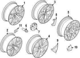 36-10-6-896-786 Bmw Genuine Wheel Cap Emblem